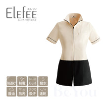 Elefee by ESTHETIQUE E-3132-7 ジャケット ライトベージュXブラック