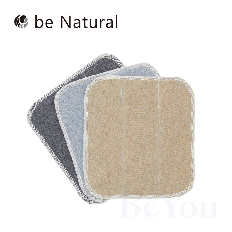 be Natural 布ナプキン用ハンカチ　３色組
