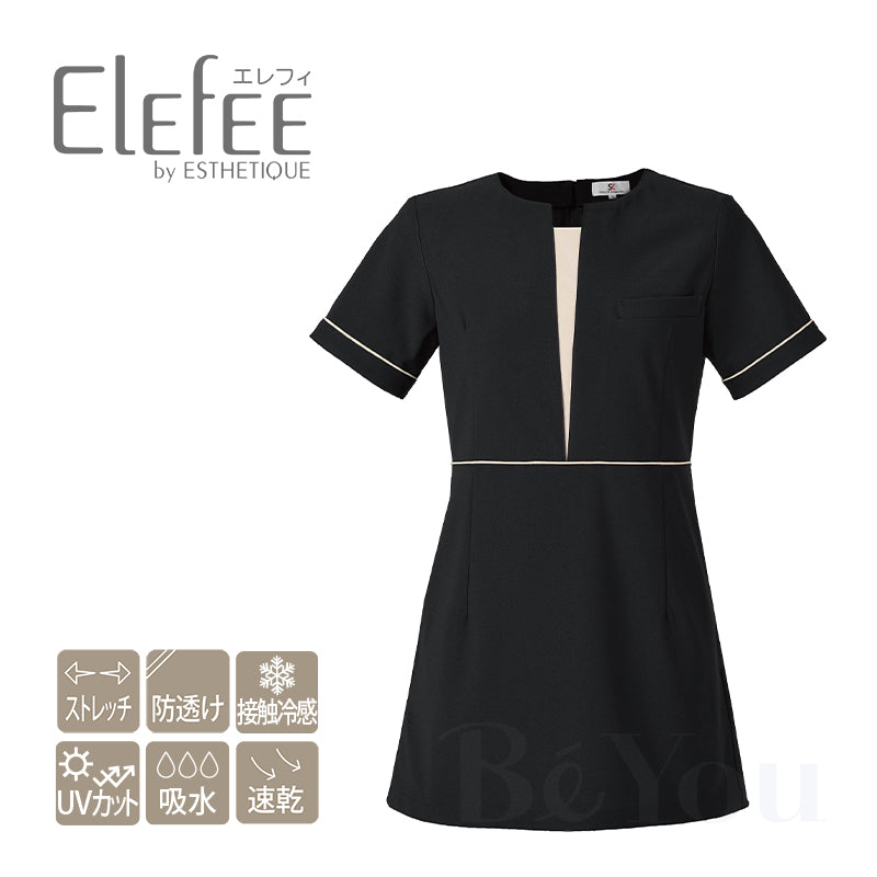 Elefee by ESTHETIQUE  E-3160-5 チュニック ブラック
