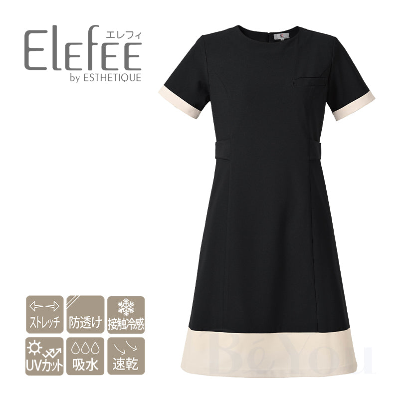 Elefee by ESTHETIQUE  E-3162-5 ワンピース ブラック