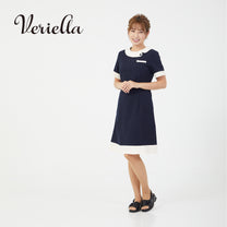 Veriella ワンピースNo.03 ネイビー×クリーム